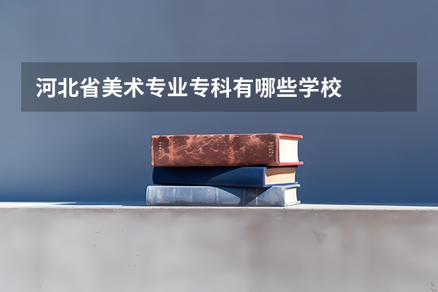 河北省美术专业专科有哪些学校