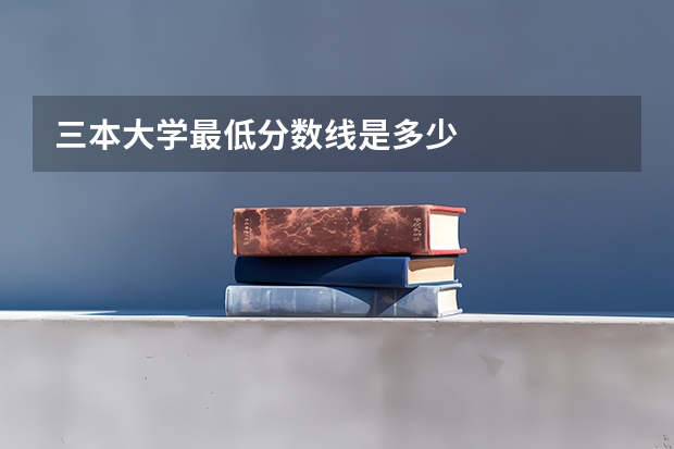 三本大学最低分数线是多少