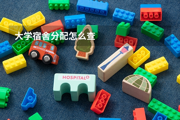 大学宿舍分配怎么查