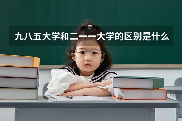 九八五大学和二一一大学的区别是什么？