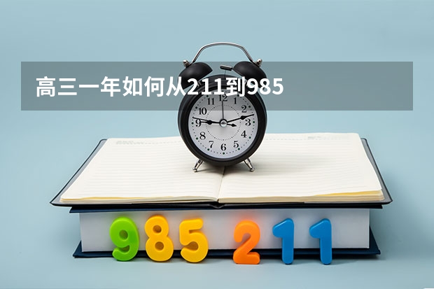 高三一年如何从211到985
