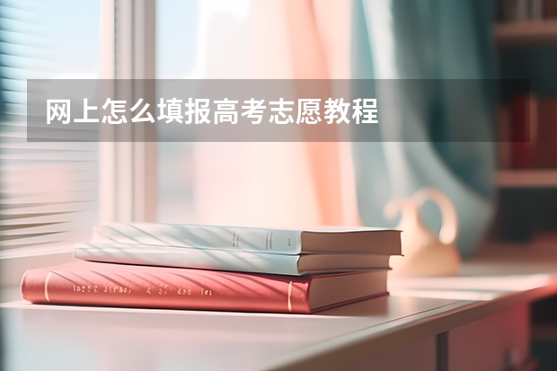 网上怎么填报高考志愿教程