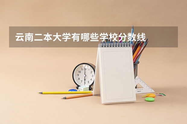 云南二本大学有哪些学校分数线