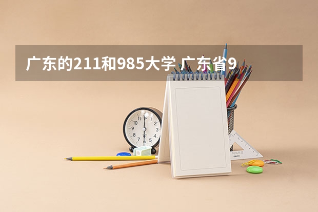 广东的211和985大学 广东省985和211学校名单一览表