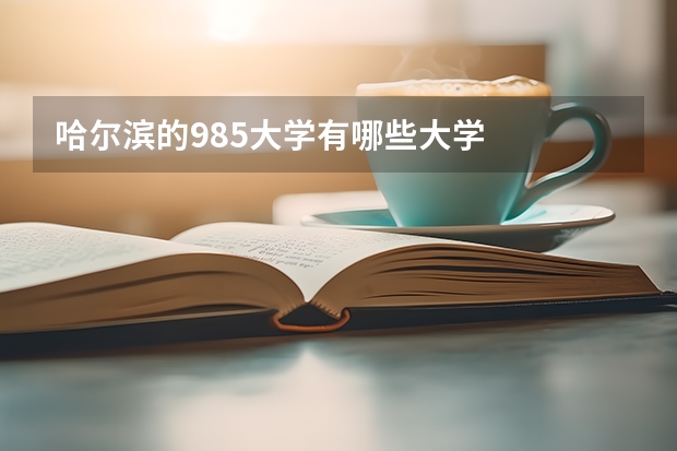 哈尔滨的985大学有哪些大学