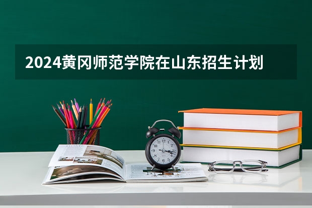 2024黄冈师范学院在山东招生计划人数一览表