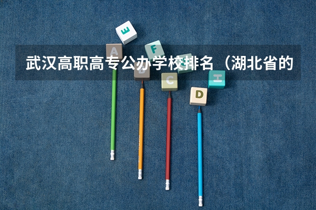 武汉高职高专公办学校排名（湖北省的公办专科学校排名）