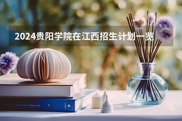 2024贵阳学院在江西招生计划一览表