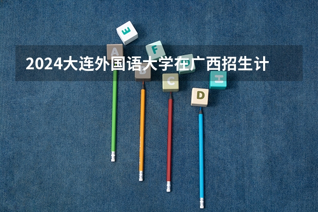 2024大连外国语大学在广西招生计划表