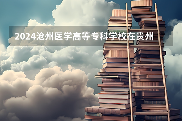 2024沧州医学高等专科学校在贵州招生计划表