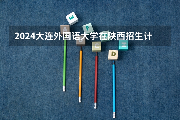 2024大连外国语大学在陕西招生计划表