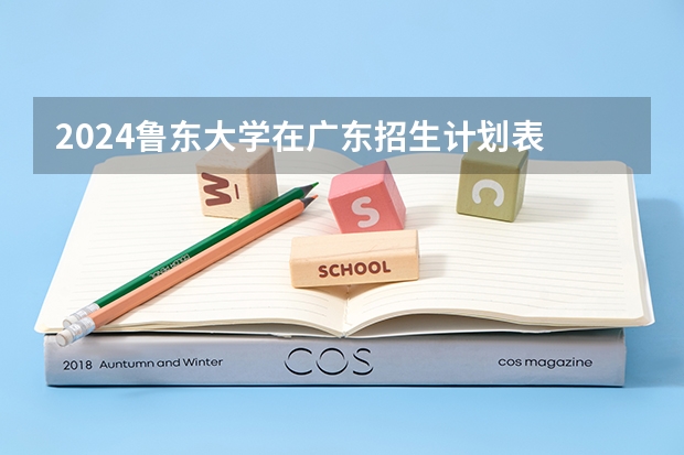 2024鲁东大学在广东招生计划表