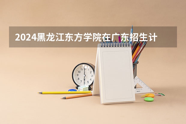2024黑龙江东方学院在广东招生计划表