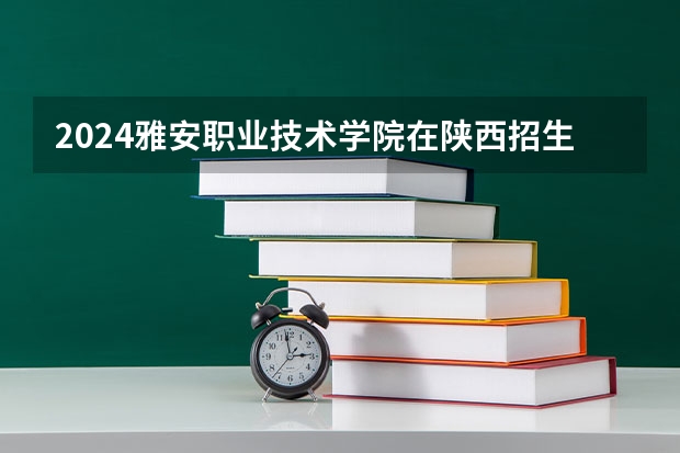 2024雅安职业技术学院在陕西招生计划表