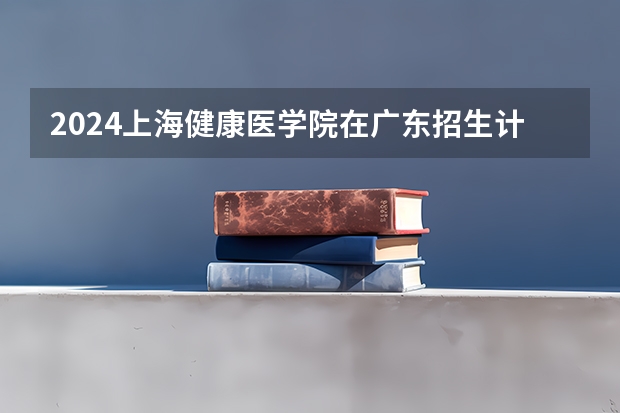 2024上海健康医学院在广东招生计划表