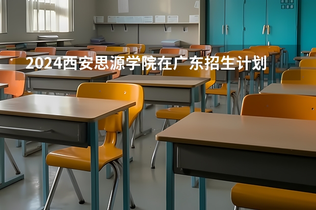 2024西安思源学院在广东招生计划表