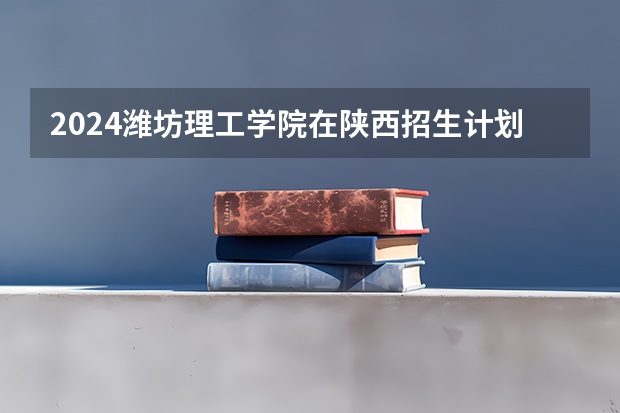 2024潍坊理工学院在陕西招生计划表