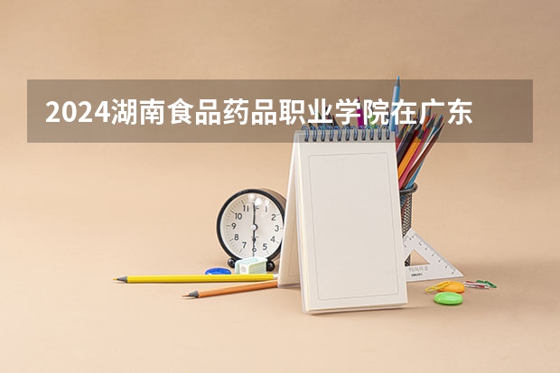2024湖南食品药品职业学院在广东招生计划表