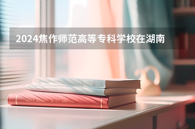 2024焦作师范高等专科学校在湖南招生计划表