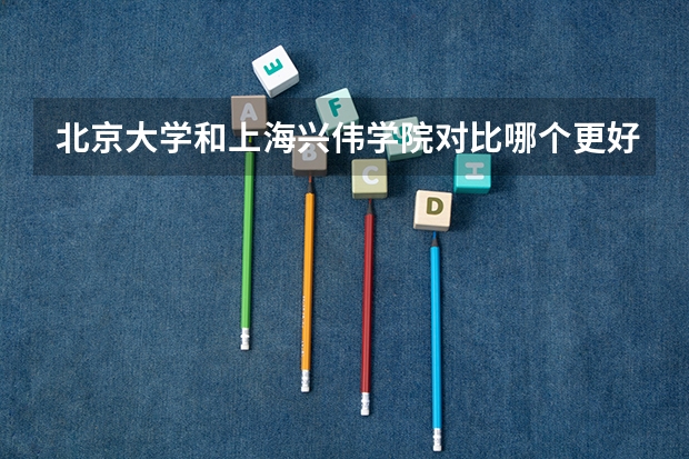 北京大学和上海兴伟学院对比哪个更好
