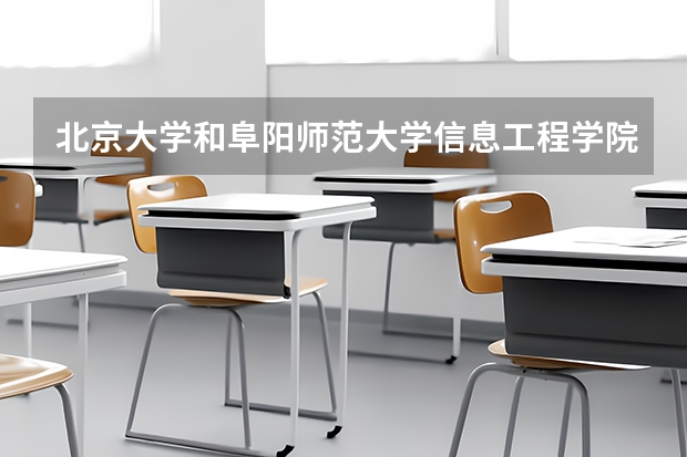 北京大学和阜阳师范大学信息工程学院对比哪个更好