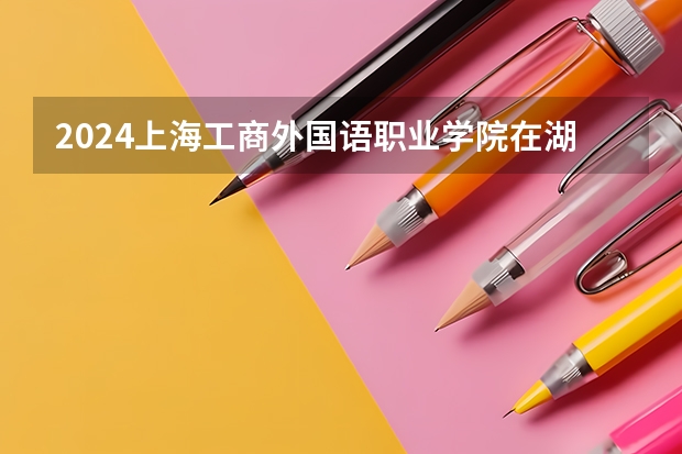 2024上海工商外国语职业学院在湖南招生计划表