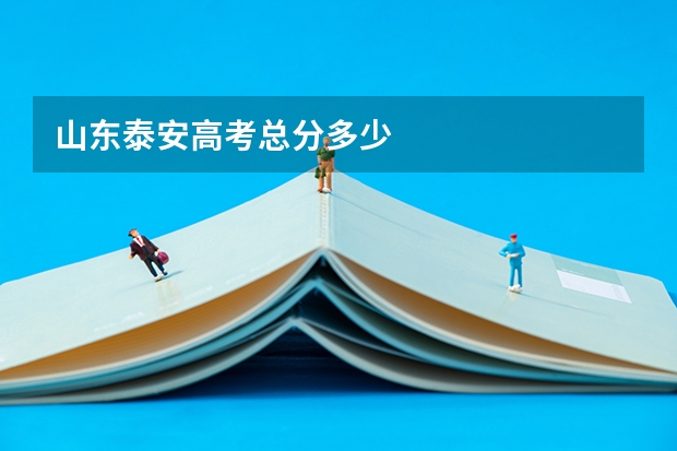 山东泰安高考总分多少