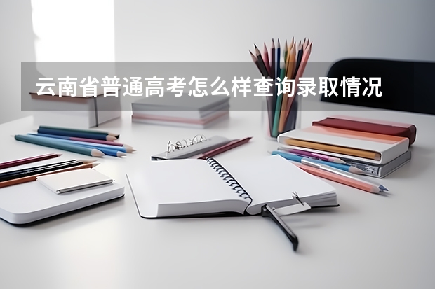 云南省普通高考怎么样查询录取情况