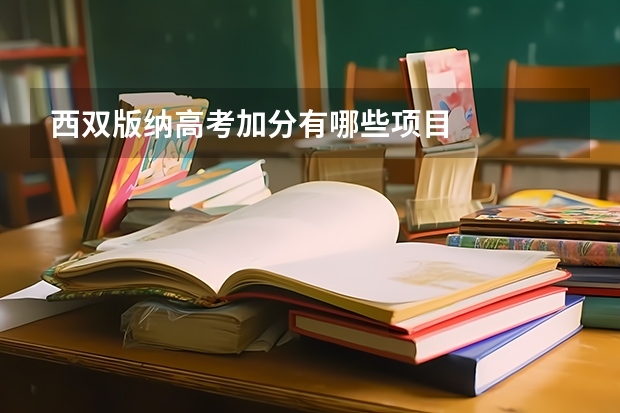 西双版纳高考加分有哪些项目