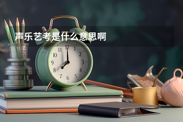 声乐艺考是什么意思啊