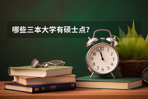 哪些三本大学有硕士点？