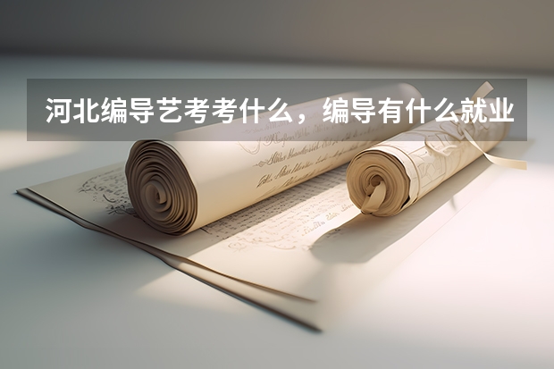 河北编导艺考考什么，编导有什么就业前景