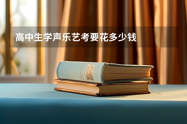 高中生学声乐艺考要花多少钱