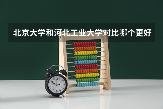 北京大学和河北工业大学对比哪个更好