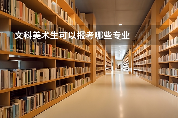 文科美术生可以报考哪些专业