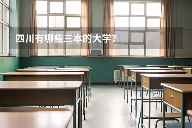 四川有哪些三本的大学？