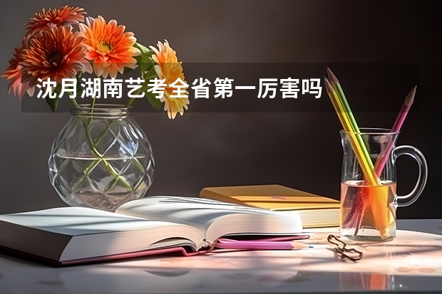 沈月湖南艺考全省第一厉害吗