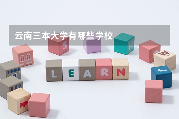 云南三本大学有哪些学校