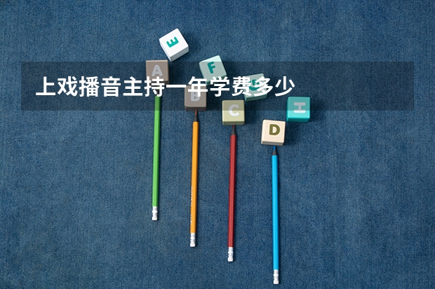 上戏播音主持一年学费多少
