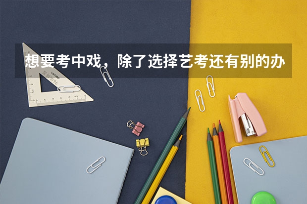 想要考中戏，除了选择艺考还有别的办法吗？