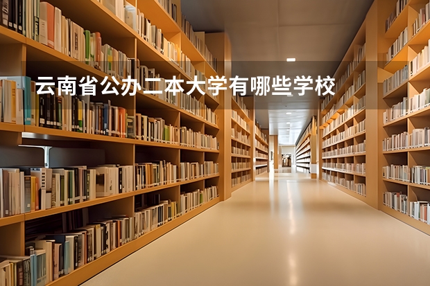 云南省公办二本大学有哪些学校