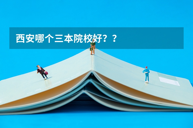 西安哪个三本院校好？？