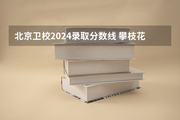 北京卫校2024录取分数线 攀枝花市卫校2024年招生简章