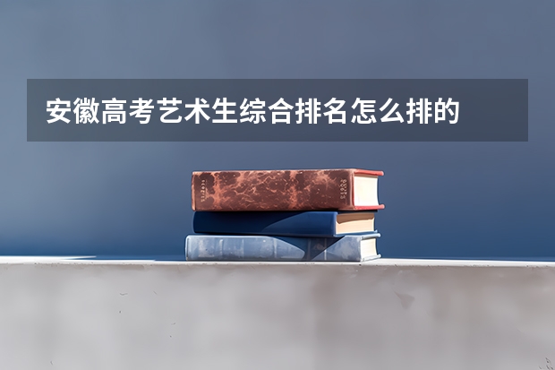 安徽高考艺术生综合排名怎么排的