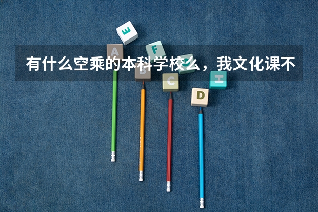 有什么空乘的本科学校么，我文化课不错，想考空乘，有什么好学校么