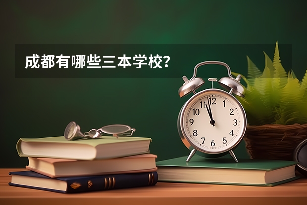 成都有哪些三本学校？