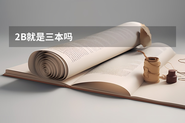 2B就是三本吗