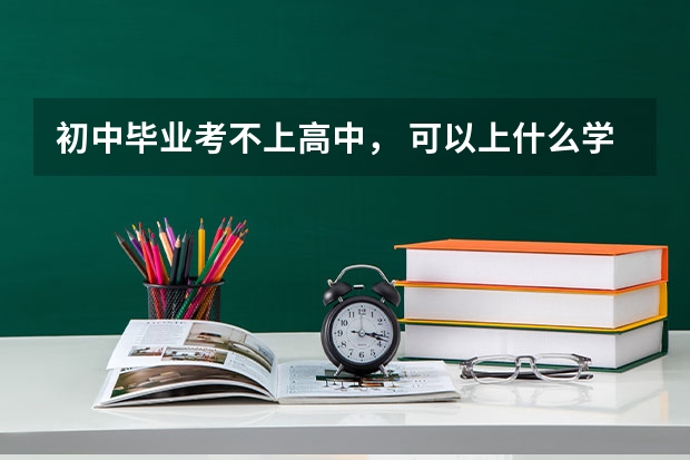 初中毕业考不上高中， 可以上什么学校？