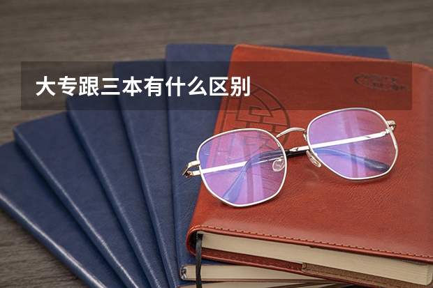 大专跟三本有什么区别