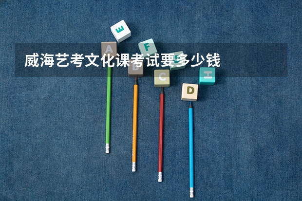 威海艺考文化课考试要多少钱